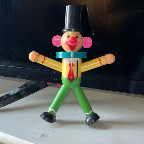 VNTG Plastic Toy Clown - Picture 1 of 5